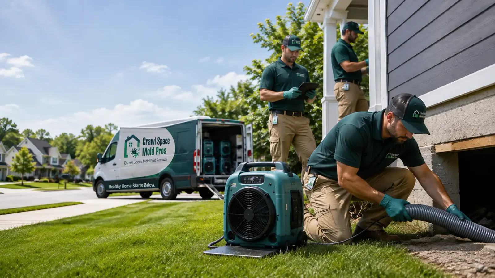 Crawl Space Mold Removal in Lewisville, OH